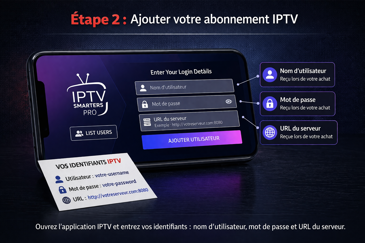 Ajouter abonnement IPTV Android Premium IPTV France