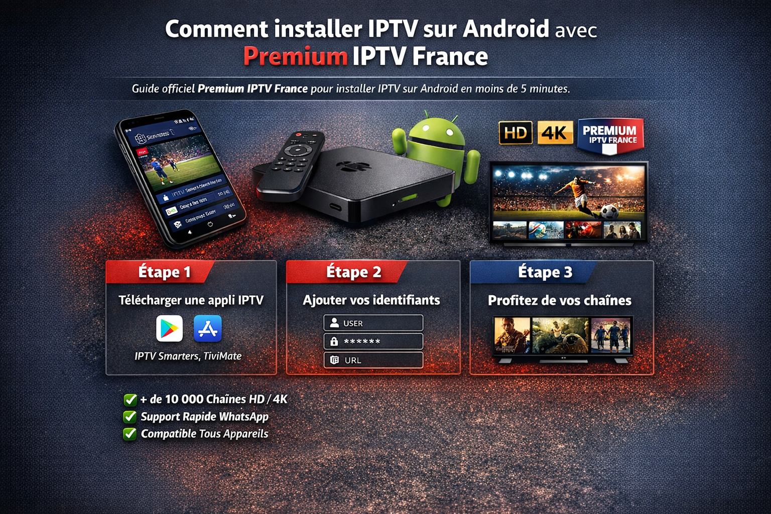 Installer IPTV sur Android Premium IPTV France