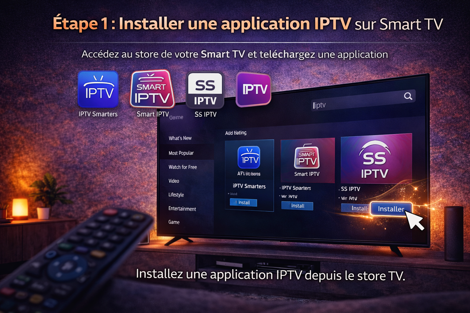 Télécharger IPTV Smart TV