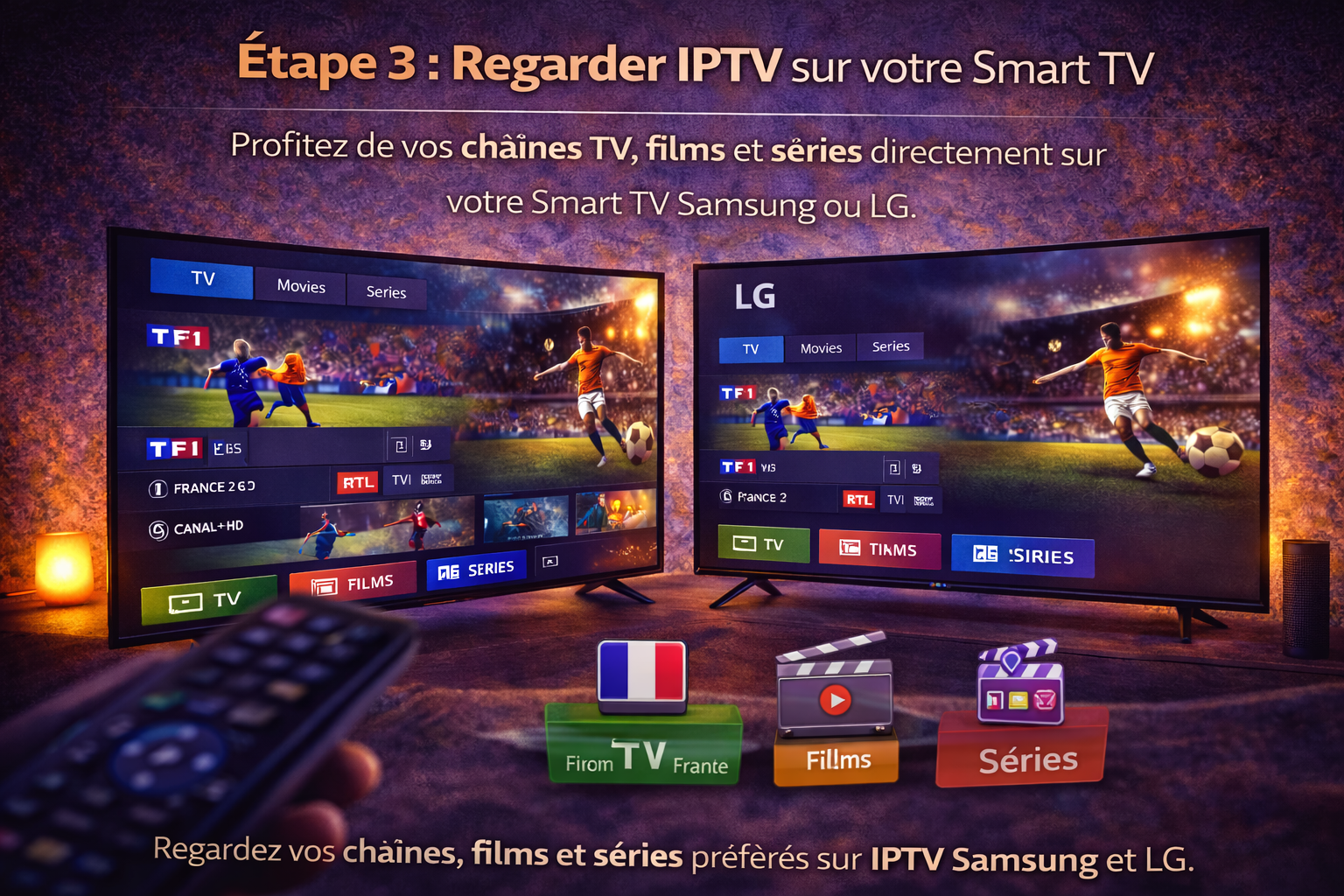 Regarder IPTV Samsung LG Premium IPTV France
