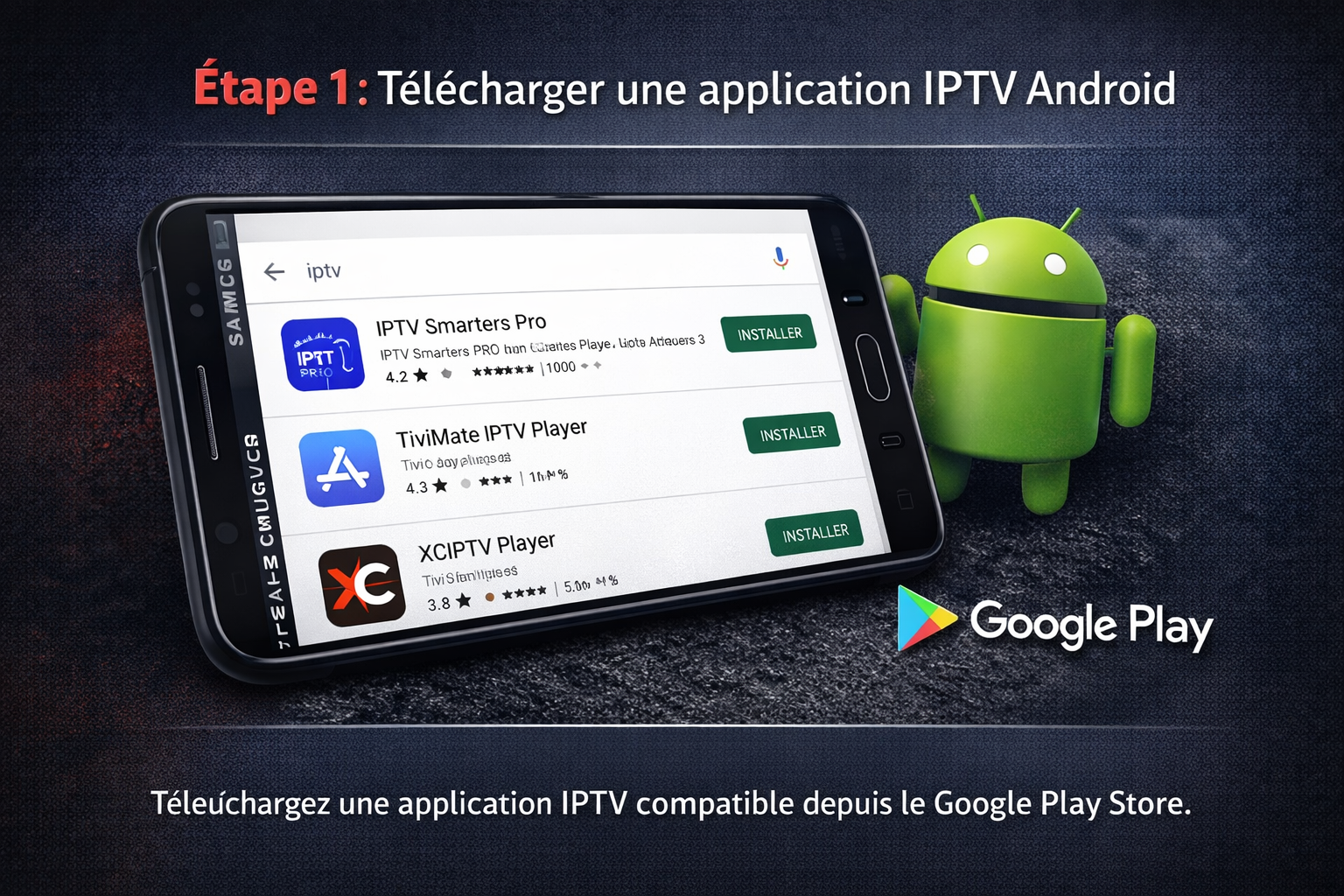 Télécharger une application IPTV sur Android Premium IPTV France